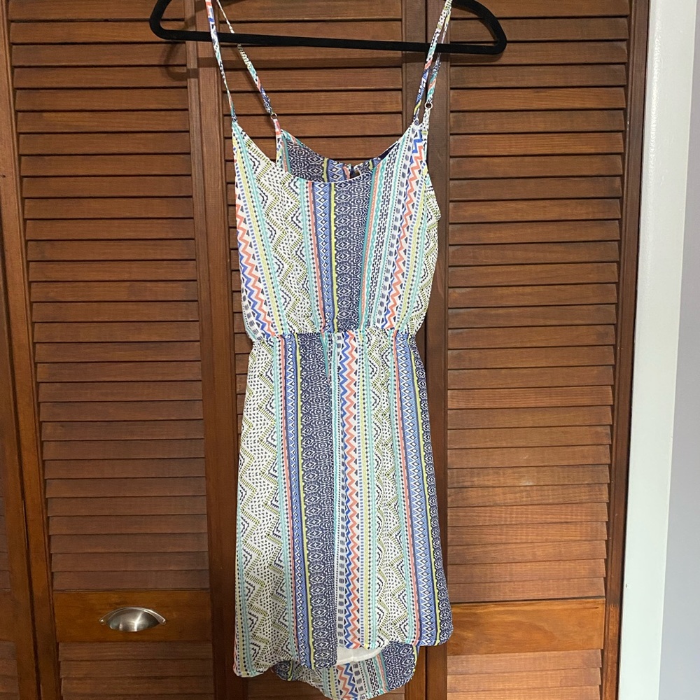Multi-color pattern Dress